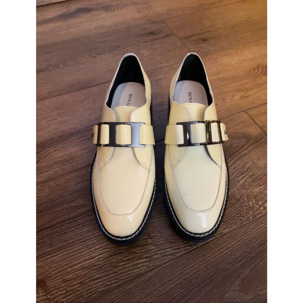 Donald J. Pliner Eames Patent Leather Loafers NEW 8
